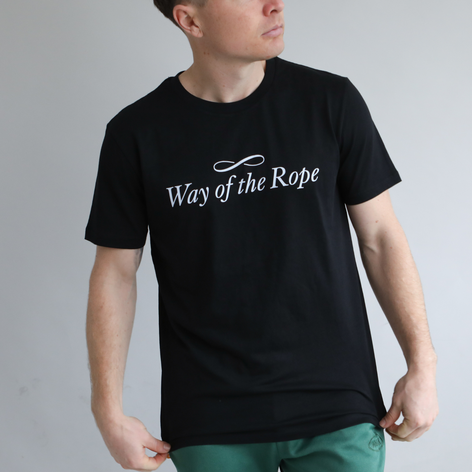 Classic Logo Black Tee - 100% Organic Cotton - Unisex